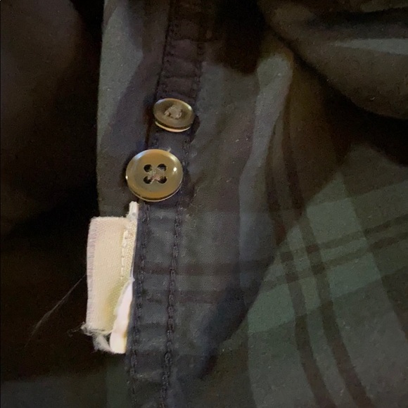 J CREW GREEN PLAID PULLOVER TUNIC BEADED POCKETS - Picture 9 of 9